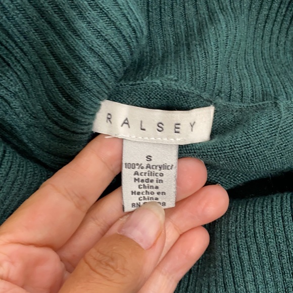 Ralsey green cowl neck tunic sweater small - Picture 5 of 5